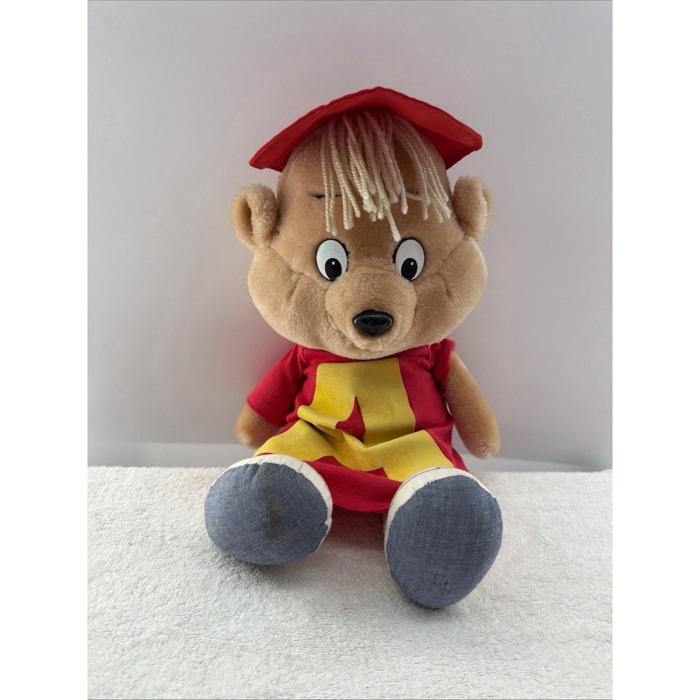 Vintage 1983 Alvin the Chipmunk 11" Plush - Bagdasarian - "ALVIN!!!!!"